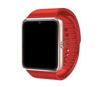 Bluetooth Smart Watch GT08 with SIM Card TF Memory Card Slot camera music play sleep monitor Pedometer for Android smart phone Samsung HTC Sony LG Xiaomi Huawei Lenovo and iPhone (red)