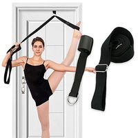fublousRR5 Stretch Band Yoga Ballet Gym Exercise Stretch Strap Belt Training Fitness Resistance Band Black