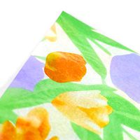 Lytio 100 Sheets Colored Tissue Paper Perfect for Gift Bags, Packing, Floral DIY Crafts 19" x 28" (Printed Flowers)