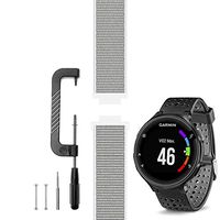 C2D JOY Compatible with Garmin Forerunner 235 Band Replacement (Pins and Pin Removal Tool) Sport Mesh Strap Also for FR220/230/620/630/735XT Accessories Nylon Weave Watchband - 13#, L/6.0-9.2 in.