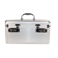 GMS Group Medical Supply, LLC Medication Lock Box Locking Pill Box by VitaVault, Silver, Large