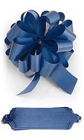 Double Sided Satin Pull Bows in Royal Blue 5½W x 20 Loops - Pack of 50