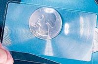 1 X Wholesale Lot of 10 Credit Card Sized Wallet Magnifiers 3X Lenses by OpticLens