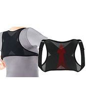 Starmace New Women’s Upper Shoulder Posture Alignment Corrector Back Straightener Adjustable Strap (L/XL, Black)