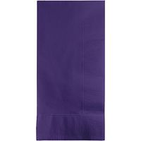 Club Pack of 600 Purple 2-ply Disposable Dinner Napkins 7.5"