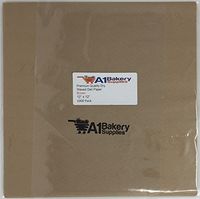 Dry Waxed Deli Paper Sheets - Paper Liners for Plasic Food Basket (12" x 12", Brown, 1000)