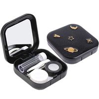 Contact Lens Box Star Contact Lens Travel Case Contact Lens Case Container Holder Storage Box Portable Contact Lens Travel Kits Cute Mini (Square)