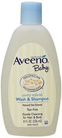 Aveeno Baby Wash & Shampoo, Lightly Scented, 8 Ounce (Pack of 4)