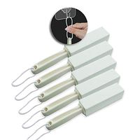 CasaEsupplies Pumice Stone Toilet Bowl Cleaner with Long Handle for Hard Water Stains Cleaning, Works Great and Easy to use for Ring Remover, Bathroom Scrubber 5 Sticks,5 String &1 Hook