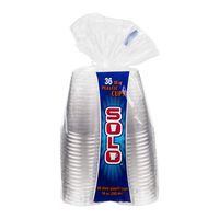 Solo Clear 10 OZ Plastic Cups - 36 CT (Pack of 2)
