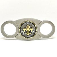 Fleur de Lis Cigar Cutter – Double Guillotine Blades – in Gift Box