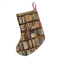 Christmas Decorations Stockings 18" Bookshelves Personalized Big Xmas Socks for Home Decor