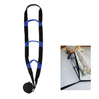 Bed Rail Assistance Devices Adjustable Bed Rail Assist Handle Ladder Hoist Frame Grips Medical Safety Pull Up Soft Rope Lifter Bedcaddie Trapeze for Adults, Elderly, Disabled, Handicap (Black)