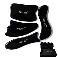 Gua Sha Scraping Massage Tools,Physical Therapy Tool for Face and Body,Myofascial Releaser and Breaking up Scar Tissue for IASTM ASTYM,Reduce Muscle Pain Massage Tendon [4 Pcs]