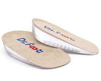 Dr. Foot's Height Increase Insoles, Heel Cushion Inserts, Heel Lift Inserts for Leg Length Discrepancies (Small (1" Height))