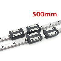 2set TRH20 Square Linear Guide Rail L500mm + 4Pcs TRH20B Carriage Slider Block CNC Kit