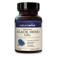 NatureWise Organic Black Seed Oil - 1250mg Per Serving | 100% Natural Extraction Pure with No Additives | Super Antioxidant Formula for a Healthy Inflammatory Response [1 Month Supply - 60 Count]