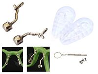 AM Landen Eyeglass Nose Pad Arm with Soft Cushion Nose Pads Repair Replacement Kit (Type C)