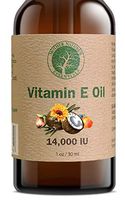 Vitamin E Oil Organic and Natural by Mother Nature's Essentials® Highest Quality Vitamin E Oil d-Alpha-tocopherol, WildCrafted Coconut Oil, Organic Jojoba, Natural Vitamin C. 1 Ounce.