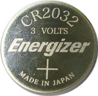 Energizer ECR2032 (CR2032) 3 Volt Lithium Coin Battery, On Tear Strip