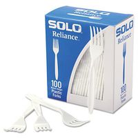 Dart Boxed Reliance Medium Heavy Weight Cutlery, Fork, White, 1000/Carton