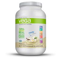 Vega Essentials Shake Vanilla(30 Servings, 36.4 Ounce) - Plant Based Vegan Protein Powder, Non Dairy, Gluten Free, Smooth and Creamy, Non GMO