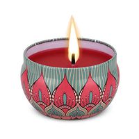 Candlium Scented Candles Gift Set Rose Soy Wax Tin Candles, Natural Fragrance Candles for Stress Relief and Aromatherapy Candles (Rose 1- Pack)