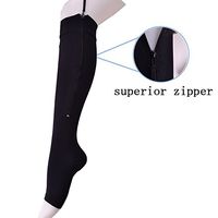 EWRGG Medical Zipper Compression Socks Zip Toeless 20-30 mmhg Pregnancy Women