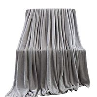 Theoylos Ultra Soft Flannel Fleece All Season Light Weight Living Room/Bedroom Warm Blanket (Throw 70"X100") (Gray1, 70x100CM)