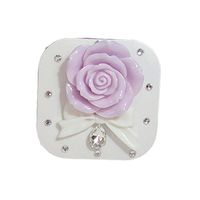 [Purple Rose Bowknot] Special DIY Contact Lenses Box Case/Holders Container
