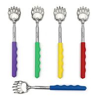 Telescoping Back Scratchers by DigHealth, 5 Pieces of Extendable Massage Tools (Each Scratcher in Yellow, Blue, Purple, Green, Red)