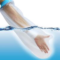 [Upgraded]Waterproof Arm Cast Wound Cover Protector for Adult, Arm Cast Sleeve Bag Covers for Broken Hands, Wrists, Reusable Bandage Cover Dressing Protector for Shower Bath Swimming (Medium)
