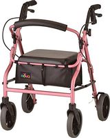NOVA Zoom Rollator Walker with 20” Seat Height, Pink