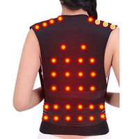 JMung'S Back Brace Posture Corrector for Women and Men tomalin Spontaneous Heat Waistcoat Improves Posture and Provides Lumbar Back Brace| Lower and Upper Back Pain Relief,Black,XL