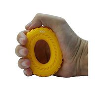 JXLBB Grip Rubber Ring Rehabilitation Training Hand Men and Women Professional Practice Hand Force Wrist Force Exerciser Orange Grip Force 30 Pounds Black 80 Pounds (Color : Orange)