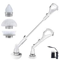 Cordless Electric Spin Scrubber Multi-Purpose Cleaning Brush Kit with 3Pcs Replaceable Cleaning Shower Scrubber Brush Heads for Tub, Bathroom, Kitchen, Swimming Pool,Car