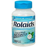Rolaids Antacid, Regular Strength Tablets, Mint, 150 Count