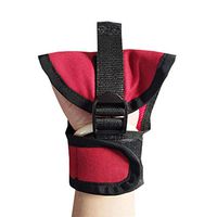 Auxiliary Fixed Gloves - Rehabilitation Training Equipment Hand Fist Finger Gloves for Stroke Hemiplegia Patient Rehabilitation,Red