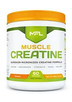 MFL Muscle Creatine | 3 Forms of Micronized Creatine | 10g | 0 Sugar | Sweetened with Stevia | All-Natural | 60 Servings (Orange)