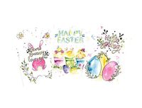 Easter Note Card Assortment: 6 Blank Artistic Watercolor Cards, with Envelopes - Easter Flowers