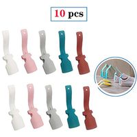 Yimeezuyu Lazy Shoe Helper Shoe Lifting Helper Shoe Horn Wear Shoe Helpers Easy on Easy Off Travel Shoehorn Shoe Helper for Men, Women and Kids(10 Pcs)