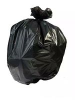 Resilia Tall 15 Gallon Trash Bags - Black 100 Bags/Roll, 1 Mil Thick, 24x33 inches (WxH), Wire Ties Included, Made in USA
