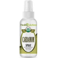 Organic Cardamom Spray – Water Infused with Cardamom Essential Oil – Certified USDA Organic - 2oz Bottle by Healing Solutions