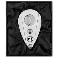 Monogram Engraved Stainless Steel Cigar Cutter Gift Box Custom Personalized