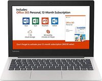 Lenovo 11.6-inch HD Display Laptop PC Intel Celeron up to 2.6GHz, 4GB DDR3, 64GB eMMC SSD, Bluetooth, HDMI, Webcam, 64GB Micro SD, 1-Year Office 365, Wireless Mouse, Windows 10 S Mode