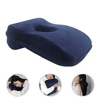 KINHOO Nap Sleeping Pillow, Memory Foam Velvet Pillow Slow Rebound Desk Nap Face Down Pillow Cushion for Office School
