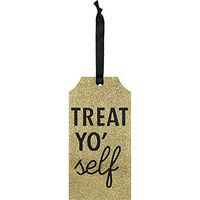 Hollydel Christmas Gift Wrap; Treat Yo Self Bottle Tag (4X pcs)