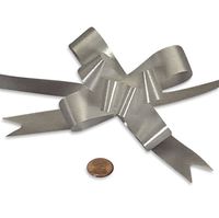Silver Butterfly Bow 4" | Quantity: 100