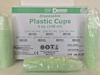 5oz PLASTIC CUPS , GREEN