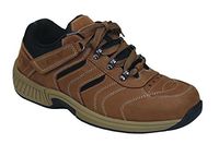 Orthofeet Proven Plantar Fasciitis and Foot Pain Relief. Extended Widths. Best Orthopedic Diabetic Men's Walking Shoes Shreveport Brown